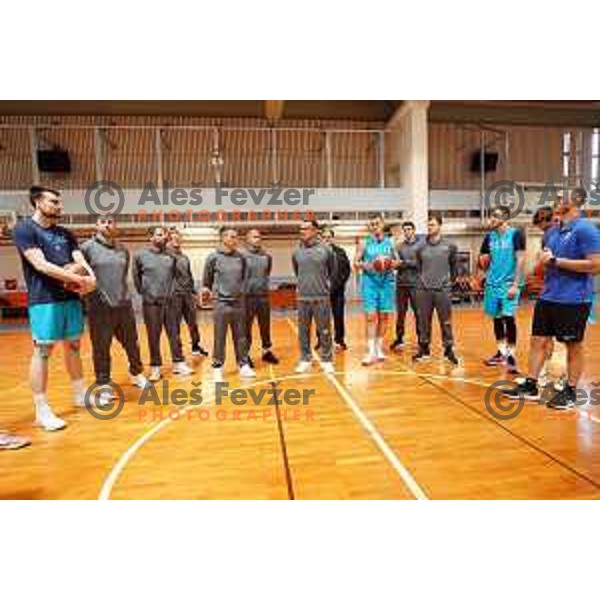 practice of Slovenia National Basketball team in Ljubljana, Slovenia on November 7, 2022