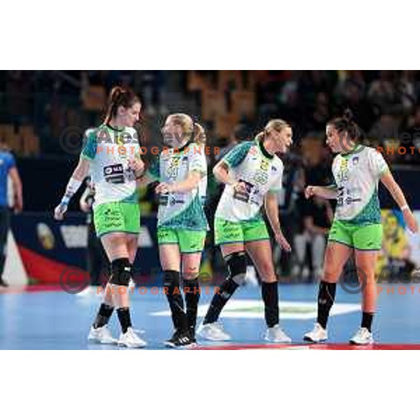 Barbara Lazovic in action during the handball match between Slovenia and Serbia at Women\'s EHF Euro 2022, Celje, Slovenia on November 8, 2022