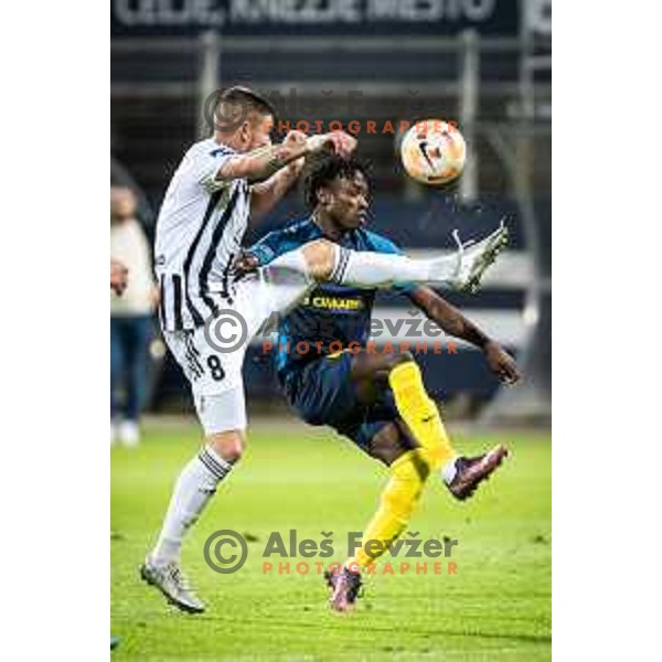 in action during Slovenian Cup football match between Celje and Mura in Arena z’dezele, Celje, Slovenia on November 9, 2022. Photo: Jure Banfi