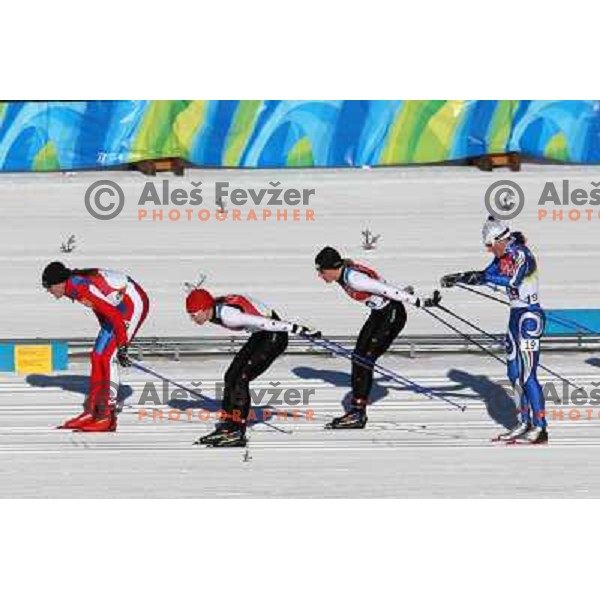  Petra Majdic of Slovenia competes at Cross-country Women\'s 15km Pursuit (7.5km+7.5km) during Torino 2006 Winter Olympic Games in Pragelato Plan, Italy on February 12, 2006