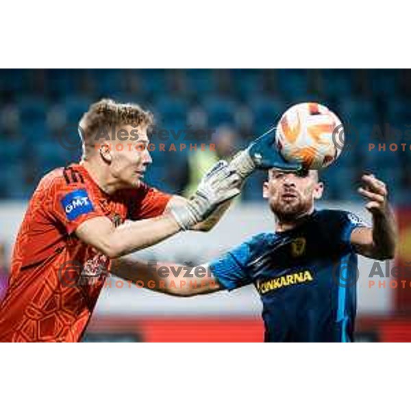 Klemen Mihelak in action during Slovenian Cup football match between Celje and Mura in Arena z’dezele, Celje, Slovenia on November 9, 2022. Photo: Jure Banfi