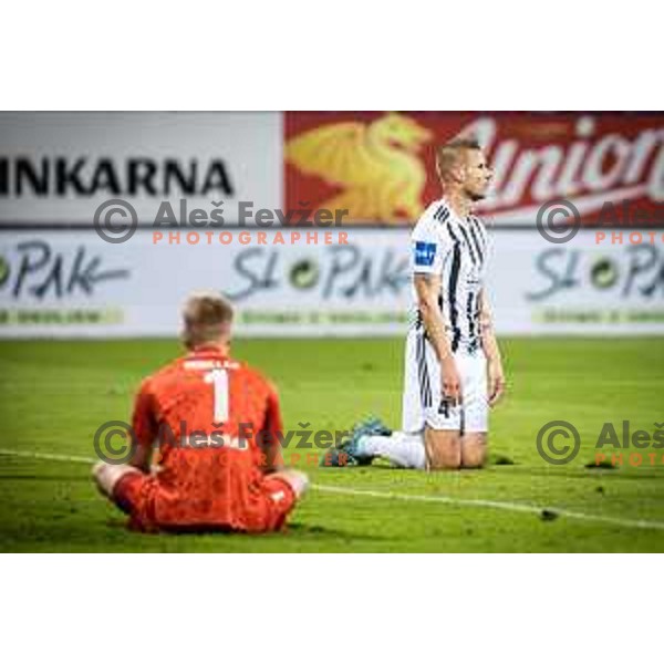 Gregor Balazic in action during Slovenian Cup football match between Celje and Mura in Arena z’dezele, Celje, Slovenia on November 9, 2022. Photo: Jure Banfi