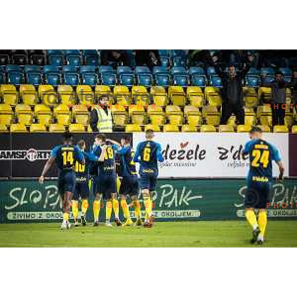 in action during Slovenian Cup football match between Celje and Mura in Arena z’dezele, Celje, Slovenia on November 9, 2022. Photo: Jure Banfi