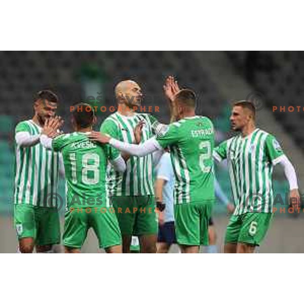 In action during Union Slovenian Cup football match between Olimpija and Avto Rajh Ljutomer in Ljubljana, Slovenia on November 9, 2022