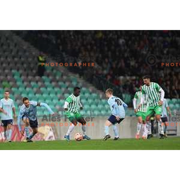 In action during Union Slovenian Cup football match between Olimpija and Avto Rajh Ljutomer in Ljubljana, Slovenia on November 9, 2022