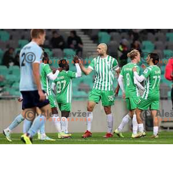 In action during Union Slovenian Cup football match between Olimpija and Avto Rajh Ljutomer in Ljubljana, Slovenia on November 9, 2022