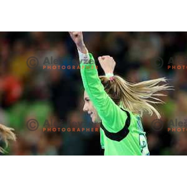 Amra Pandzic during the handball match between Slovenia and Croatia at Women\'s EHF Euro 2022 in Ljubljana, Slovenia on November 10, 2022