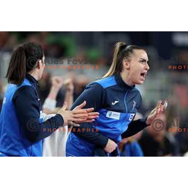 Erin Novak during the handball match between Slovenia and Croatia at Women\'s EHF Euro 2022 in Ljubljana, Slovenia on November 10, 2022