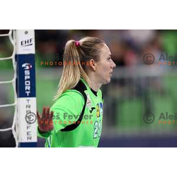 Amra Pandzic during the handball match between Slovenia and Croatia at Women\'s EHF Euro 2022 in Ljubljana, Slovenia on November 10, 2022