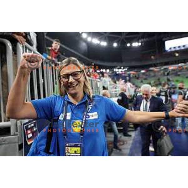 Anja Freser during the handball match between Slovenia and Croatia at Women\'s EHF Euro 2022 in Ljubljana, Slovenia on November 10, 2022