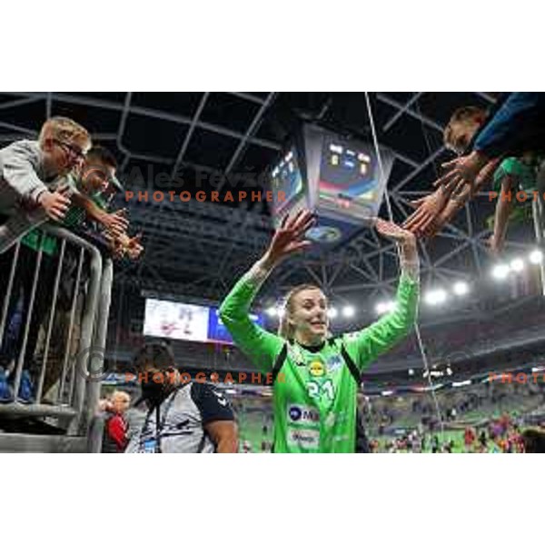 Amra Pandzic during the handball match between Slovenia and Croatia at Women\'s EHF Euro 2022 in Ljubljana, Slovenia on November 10, 2022