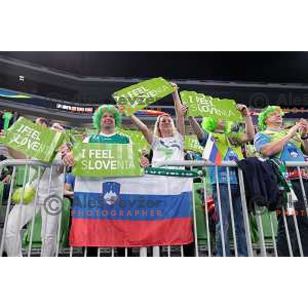 in action during the handball match between Slovenia and Croatia at Women\'s EHF Euro 2022 in Ljubljana, Slovenia on November 10, 2022