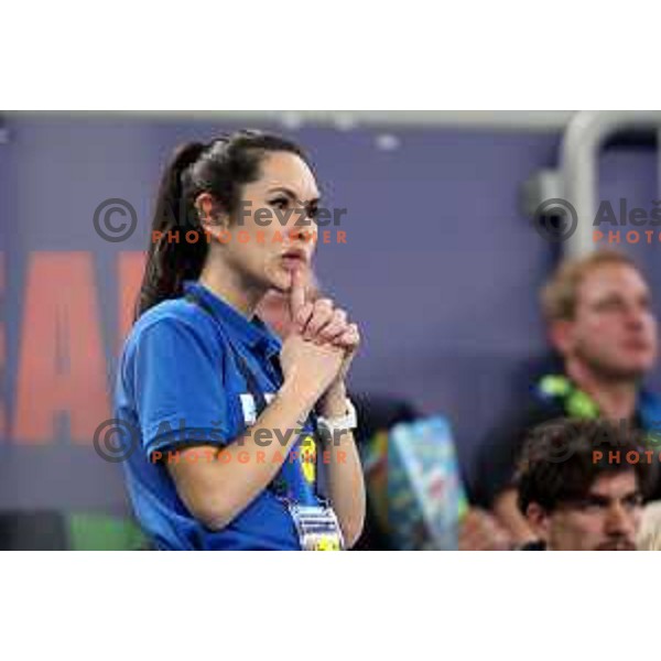 Dasa Tomat during the handball match between Slovenia and Croatia at Women\'s EHF Euro 2022 in Ljubljana, Slovenia on November 10, 2022