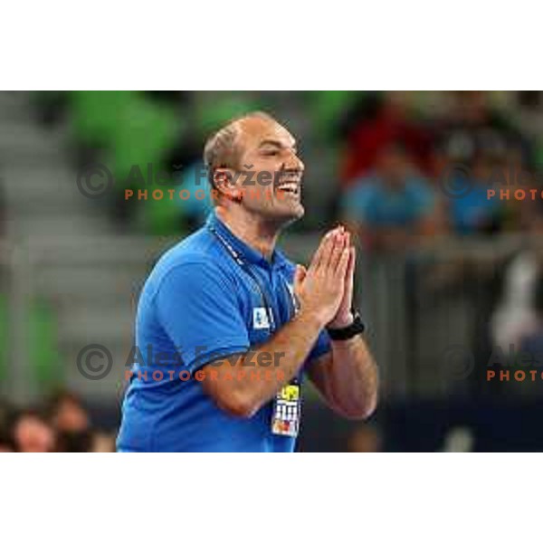 in action during the handball match between Slovenia and Croatia at Women\'s EHF Euro 2022 in Ljubljana, Slovenia on November 10, 2022