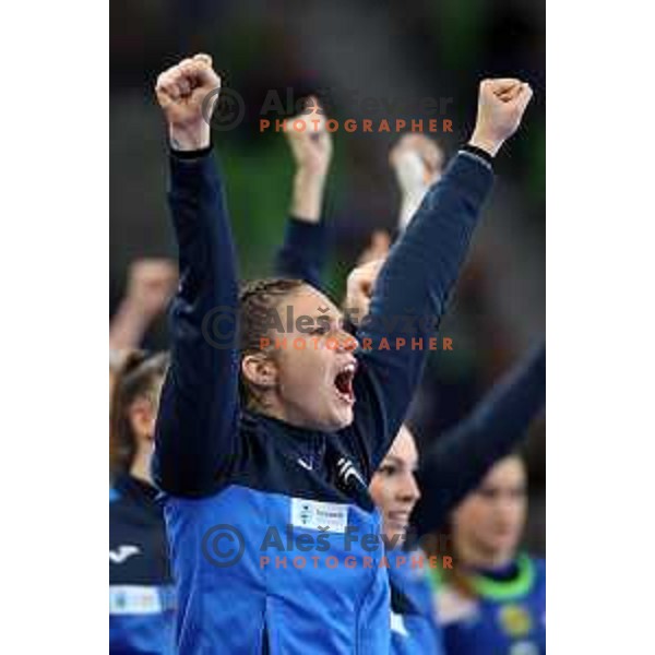 Maja Vojnovic during the handball match between Slovenia and Croatia at Women\'s EHF Euro 2022 in Ljubljana, Slovenia on November 10, 2022