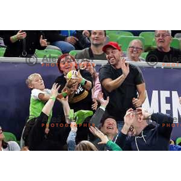 in action during the handball match between Slovenia and Croatia at Women\'s EHF Euro 2022 in Ljubljana, Slovenia on November 10, 2022