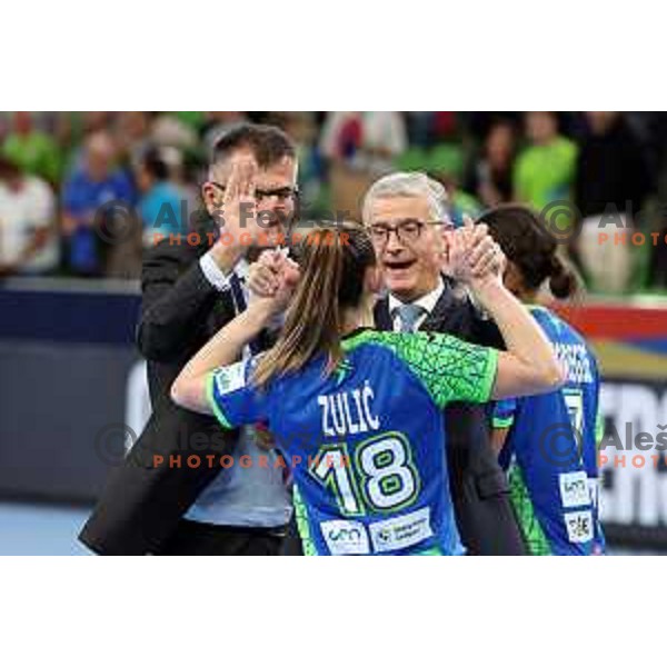 Franjo Bobinac during the handball match between Slovenia and Croatia at Women\'s EHF Euro 2022 in Ljubljana, Slovenia on November 10, 2022