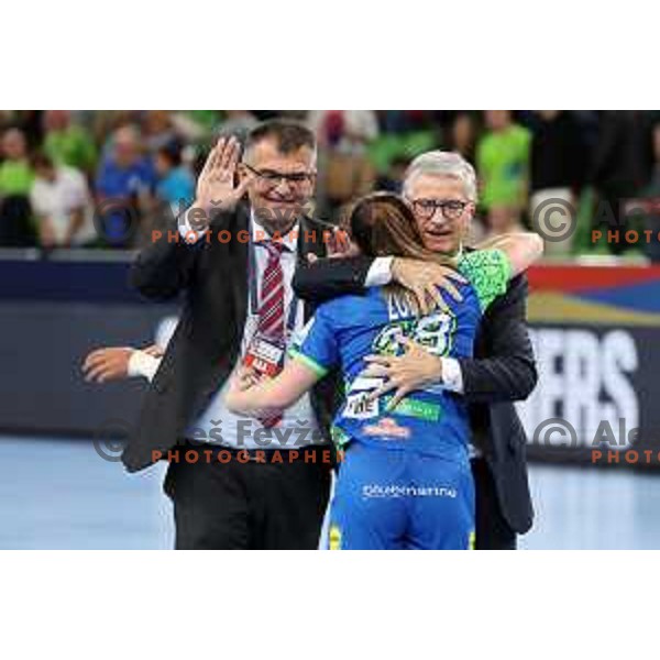 Franjo Bobinac during the handball match between Slovenia and Croatia at Women\'s EHF Euro 2022 in Ljubljana, Slovenia on November 10, 2022