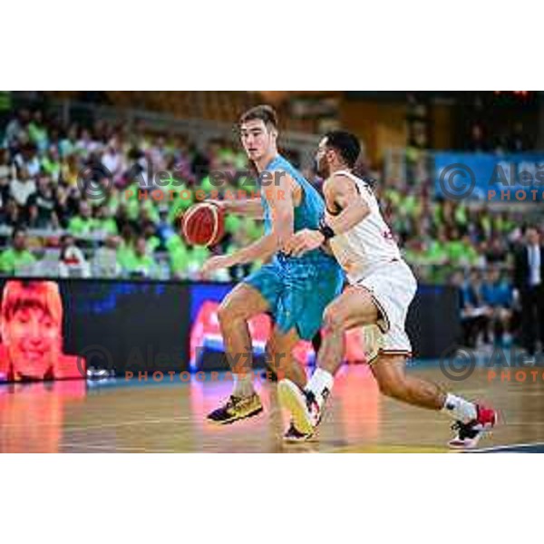 of Slovenia in action during World Cup 2023 Qualifiers basketball match between Slovenia and Germany in Koper, Slovenia on November 14, 2022