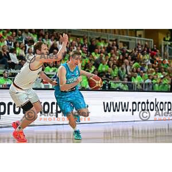 of Slovenia in action during World Cup 2023 Qualifiers basketball match between Slovenia and Germany in Koper, Slovenia on November 14, 2022