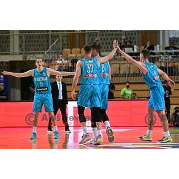 of Slovenia in action during World Cup 2023 Qualifiers basketball match between Slovenia and Germany in Koper, Slovenia on November 14, 2022