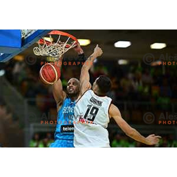 of Slovenia in action during World Cup 2023 Qualifiers basketball match between Slovenia and Germany in Koper, Slovenia on November 14, 2022