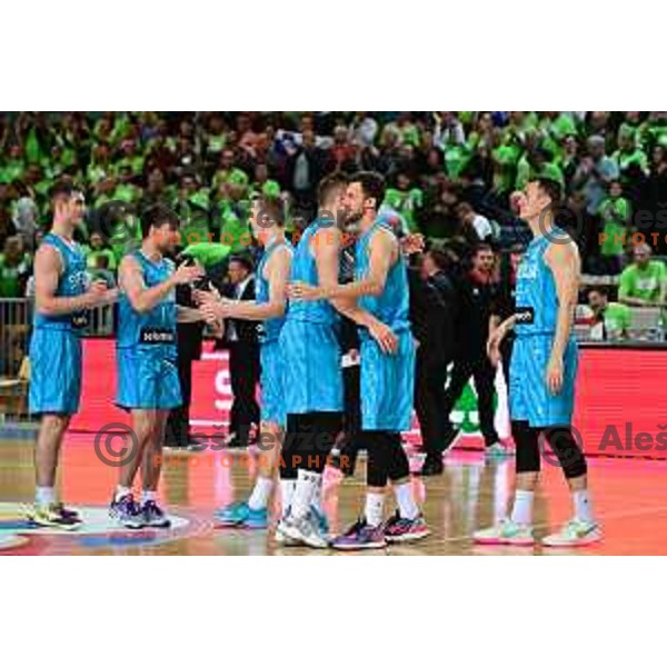 of Slovenia in action during World Cup 2023 Qualifiers basketball match between Slovenia and Germany in Koper, Slovenia on November 14, 2022