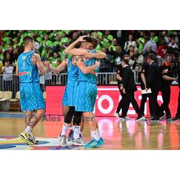 of Slovenia in action during World Cup 2023 Qualifiers basketball match between Slovenia and Germany in Koper, Slovenia on November 14, 2022