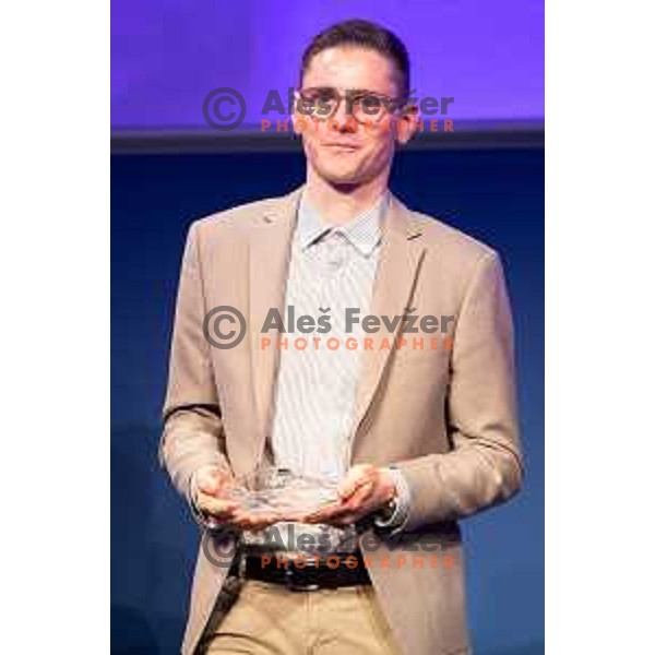 Matej Mohoric during Night of the stars event, at Ljubljana castle, Slovenia on November 16, 2022