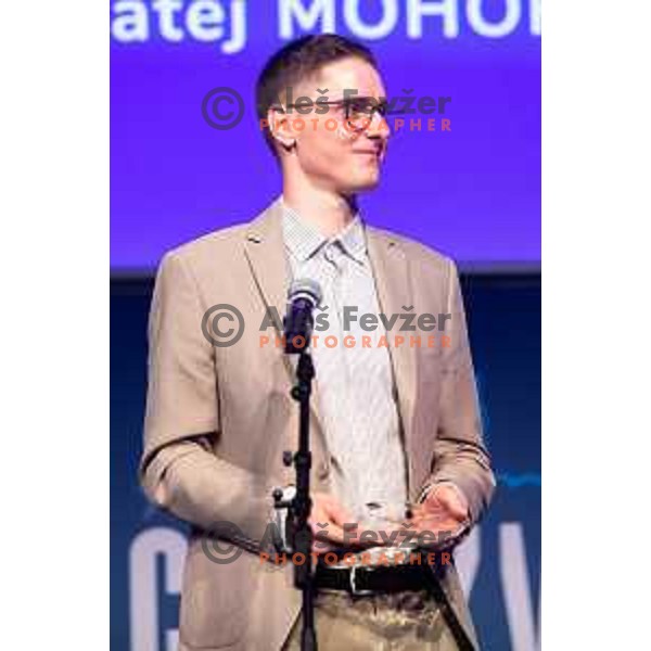 Matej Mohoric during Night of the stars event, at Ljubljana castle, Slovenia on November 16, 2022