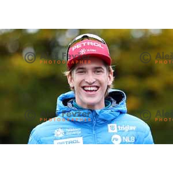 Lovro Planko, memeber of Slovenia Biathlon team for 2022-2023 IBU season at press conference in Ljubljana, Slovenia on November 23, 2022