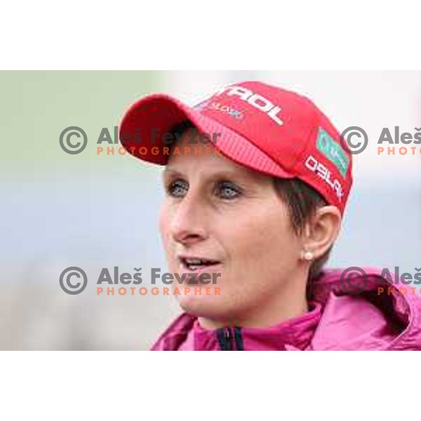 Tadeja Brankovic of Slovenia Biathlon team for 2022-2023 IBU season at press conference in Ljubljana, Slovenia on November 23, 2022