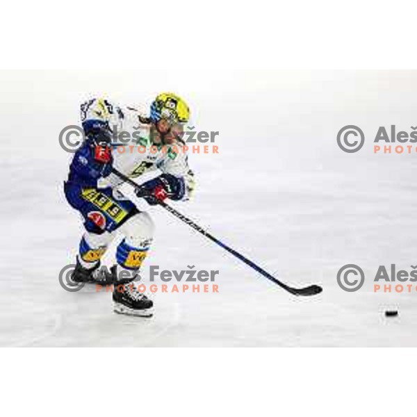 Robert Sabolic of VSV in action during IceHL ice-hockey match between SZ Olimpija (SLO) and VSV (AUT) in Tivoli Hall, Ljubljana, Slovenia on November 23, 2022