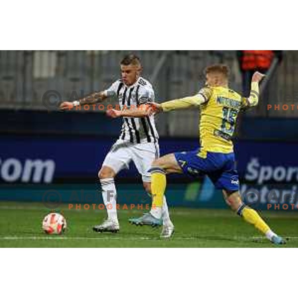 Luka Bobicanec in action during Prva Liga Telemach 2022-2023 football match between Koper and Mura at Bonifika Arena in Koper, Slovenia on November 30, 2022