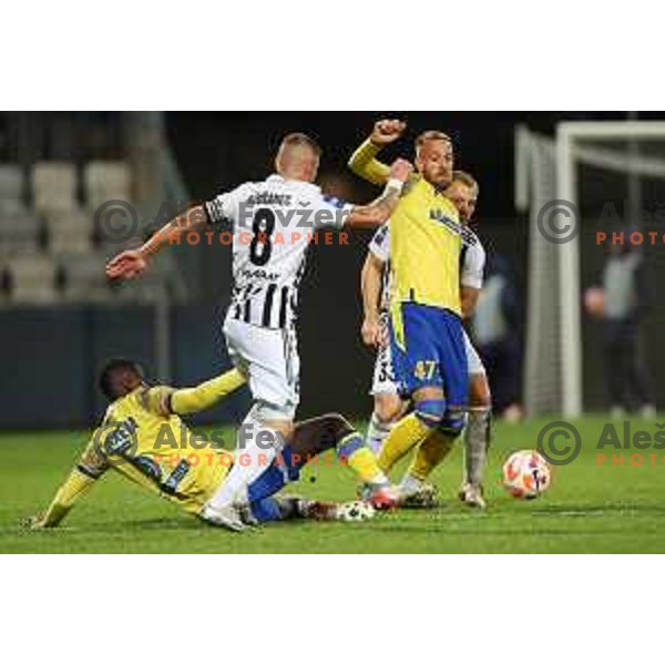 Luka Bobicanec in action during Prva Liga Telemach 2022-2023 football match between Koper and Mura at Bonifika Arena in Koper, Slovenia on November 30, 2022