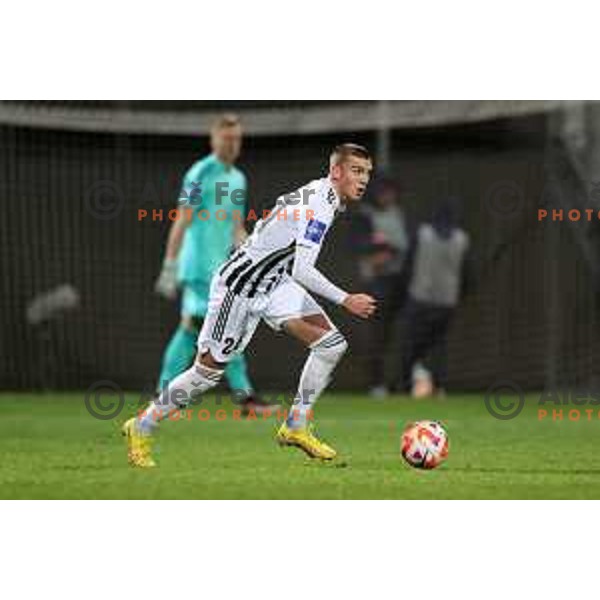 Tio Cipot in action during Prva Liga Telemach 2022-2023 football match between Koper and Mura at Bonifika Arena in Koper, Slovenia on November 30, 2022