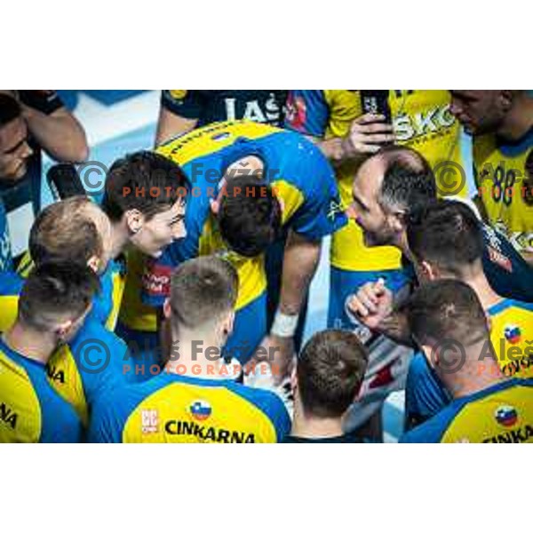 Alem Toskic in action during EHF Champions League handball match between RK Celje Pivovarna Lasko and Pick Szeged in Dvorana Zlatorog, Celje, Slovenia on November 30, 2022. Photo: Jure Banfi