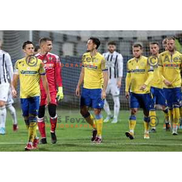 Matej Palcic and Adnan Golubovic during Prva Liga Telemach 2022-2023 football match between Koper and Mura at Bonifika Arena in Koper, Slovenia on November 30, 2022