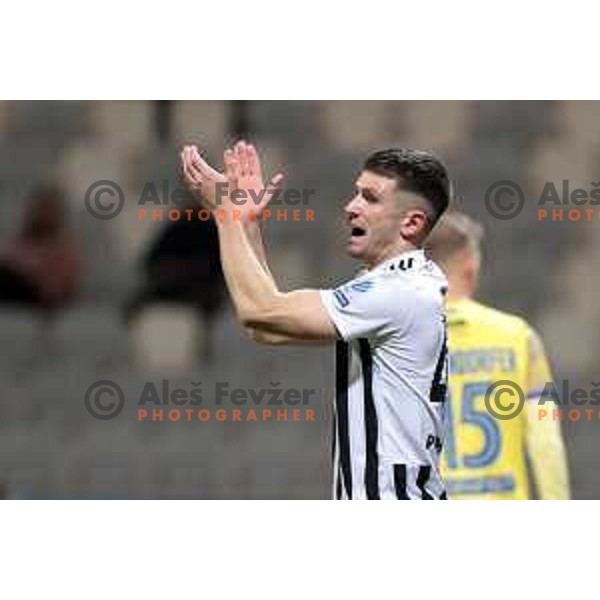 Mihael Klepac in action during Prva Liga Telemach 2022-2023 football match between Koper and Mura at Bonifika Arena in Koper, Slovenia on November 30, 2022