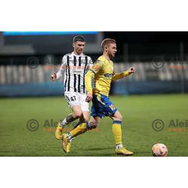 Rudi Pozeg Vancas in action during Prva Liga Telemach 2022-2023 football match between Koper and Mura at Bonifika Arena in Koper, Slovenia on November 30, 2022