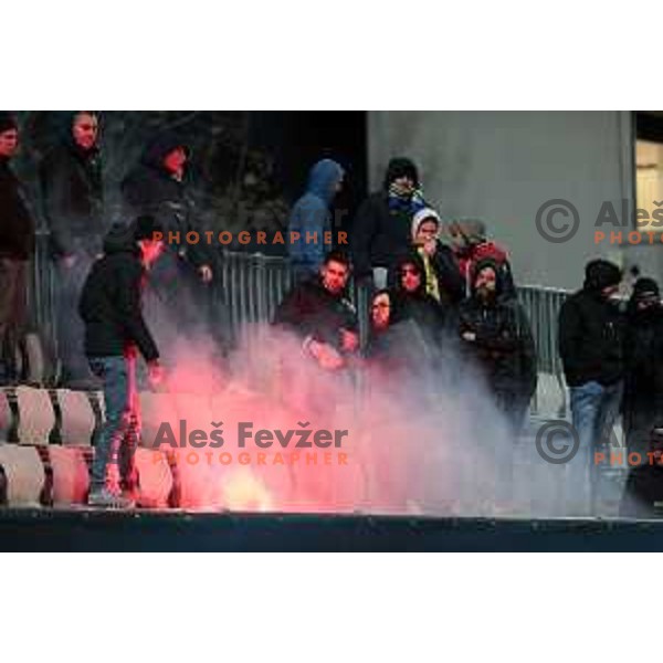 in action during Prva Liga Telemach 2022-2023 football match between Koper and Mura at Bonifika Arena in Koper, Slovenia on November 30, 2022