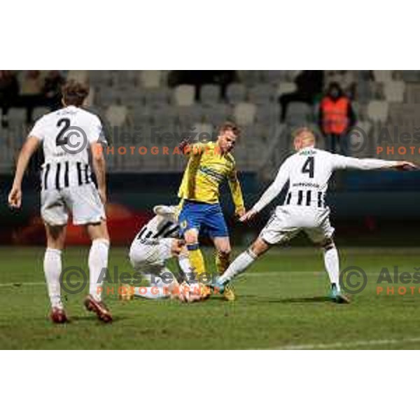 Rudi Pozeg Vancas in action during Prva Liga Telemach 2022-2023 football match between Koper and Mura at Bonifika Arena in Koper, Slovenia on November 30, 2022