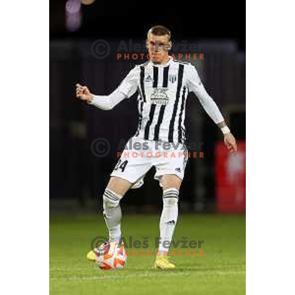 Tio Cipot in action during Prva Liga Telemach 2022-2023 football match between Koper and Mura at Bonifika Arena in Koper, Slovenia on November 30, 2022