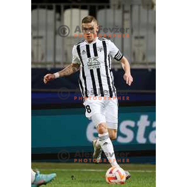 Luka Bobicanec in action during Prva Liga Telemach 2022-2023 football match between Koper and Mura at Bonifika Arena in Koper, Slovenia on November 30, 2022