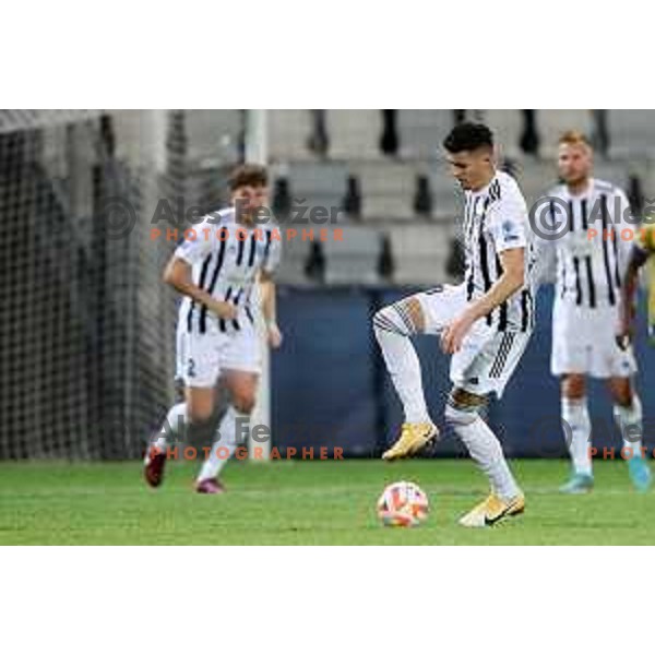 Mirlind Daku in action during Prva Liga Telemach 2022-2023 football match between Koper and Mura at Bonifika Arena in Koper, Slovenia on November 30, 2022