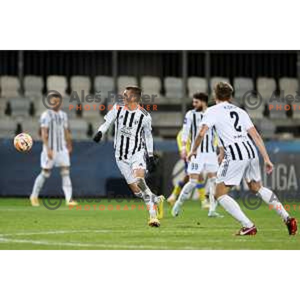 Tio Cipot in action during Prva Liga Telemach 2022-2023 football match between Koper and Mura at Bonifika Arena in Koper, Slovenia on November 30, 2022