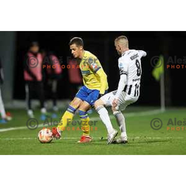 Matej Palcic in action during Prva Liga Telemach 2022-2023 football match between Koper and Mura at Bonifika Arena in Koper, Slovenia on November 30, 2022