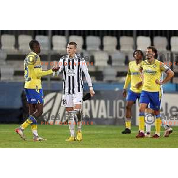 Tio Cipot in action during Prva Liga Telemach 2022-2023 football match between Koper and Mura at Bonifika Arena in Koper, Slovenia on November 30, 2022