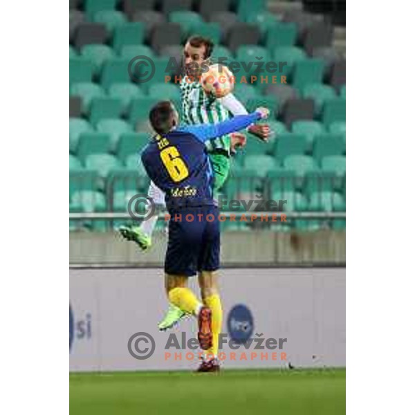 Mustafa Nukic in action during Prva Liga Telemach 2022-2023 football match between Olimpija and Celje in SRC Stozice, Ljubljana, Slovenia on December 1, 2022