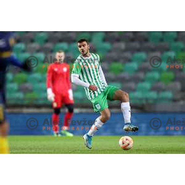 Djordje Crnomarkovic in action during Prva Liga Telemach 2022-2023 football match between Olimpija and Celje in SRC Stozice, Ljubljana, Slovenia on December 1, 2022